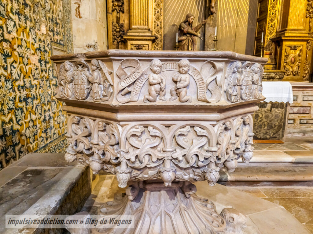 Baptismal font of the New Cathedral of Coimbra