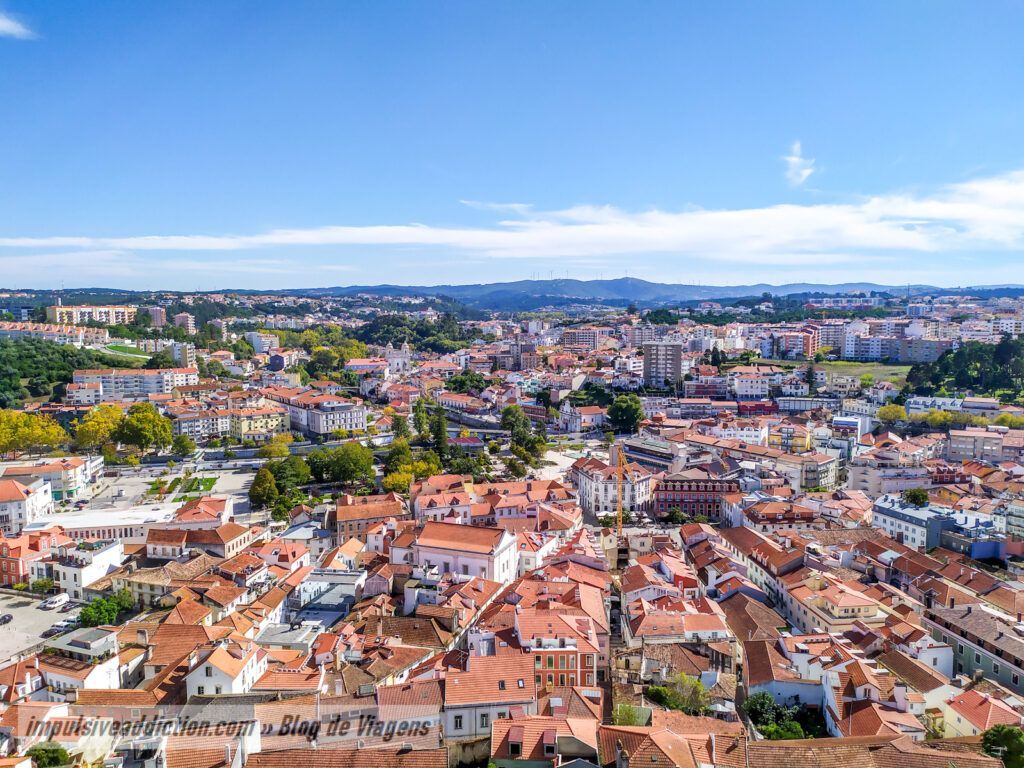 Miradouro da Galeria do Palácio Real para cidade de Leiria