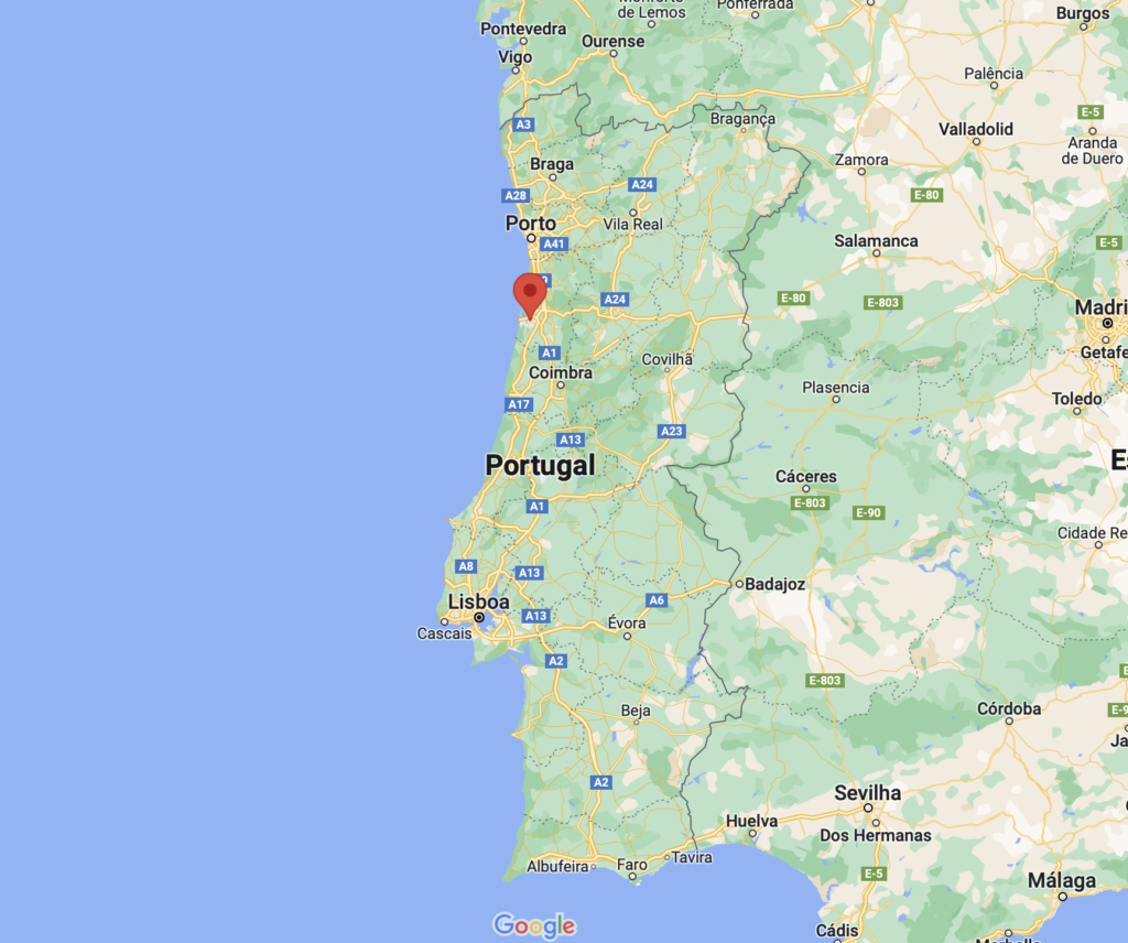 Aveiro location in Portugal