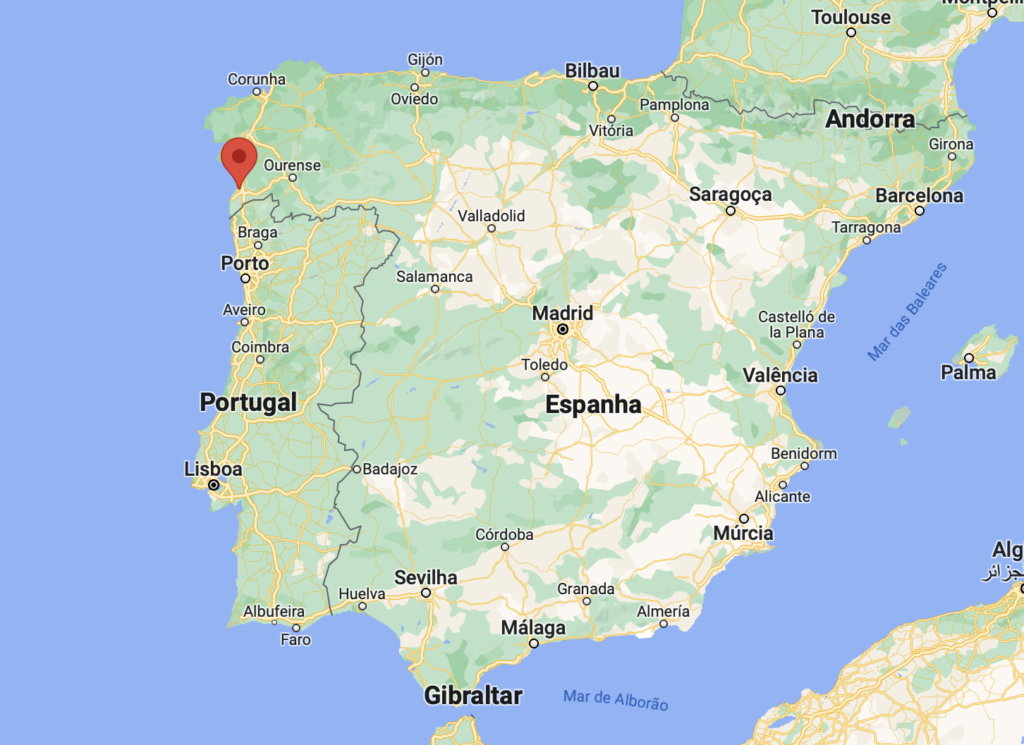 Vigo location in Spain