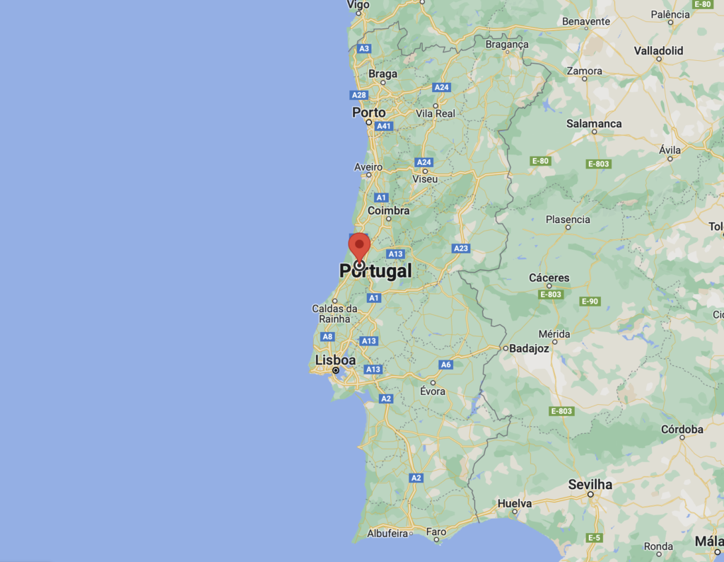 Location of Leiria, in Portugal