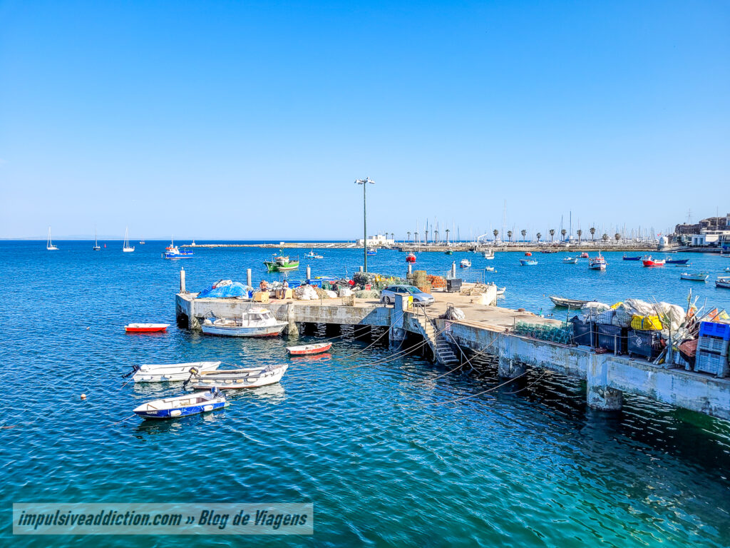 Boat Dock at Ribeira Beach in Cascais