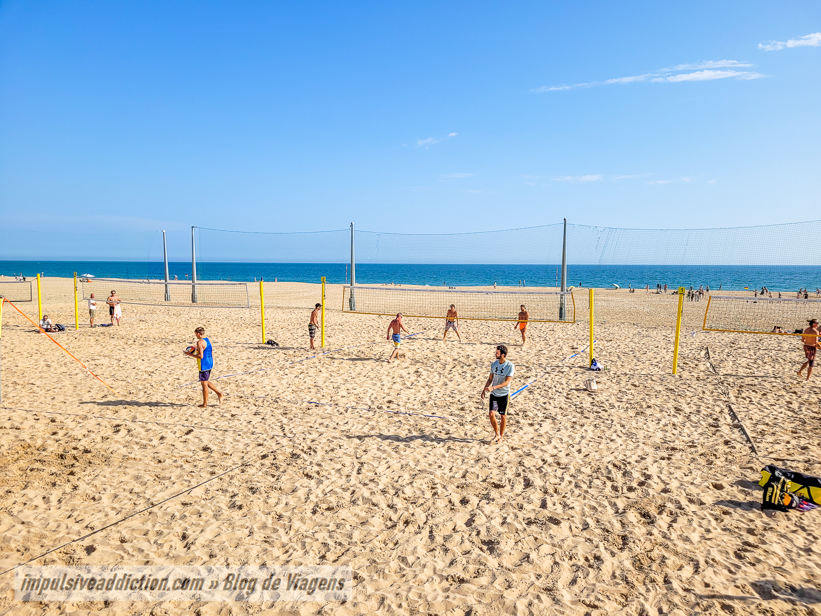Praia de Carcavelos em Cascais