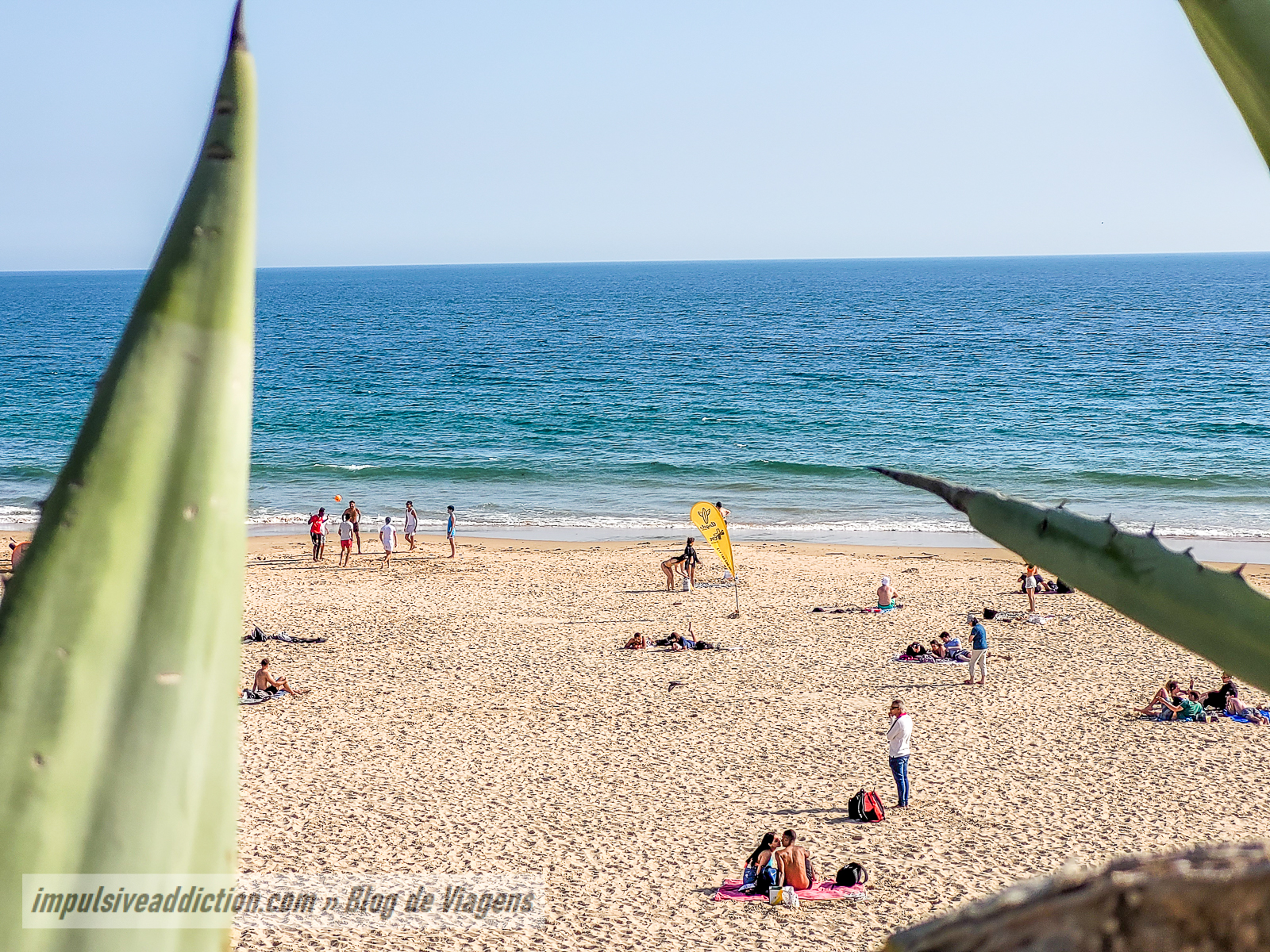 Praia de Carcavelos em Cascais