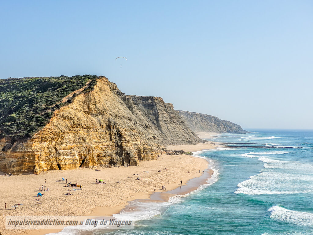São Julião Beach dividing Sintra and Ericeira