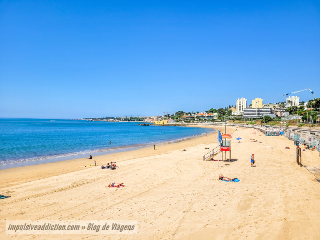Praia de Caxias em Oeiras