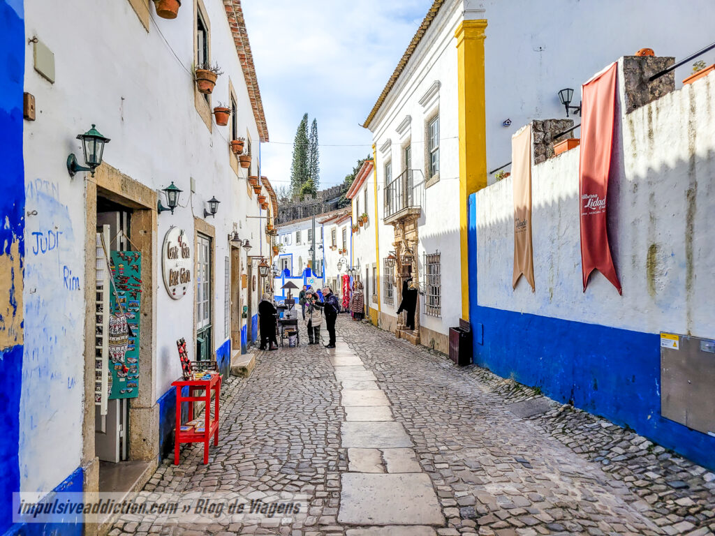 Rua Direita ao visitar Óbidos