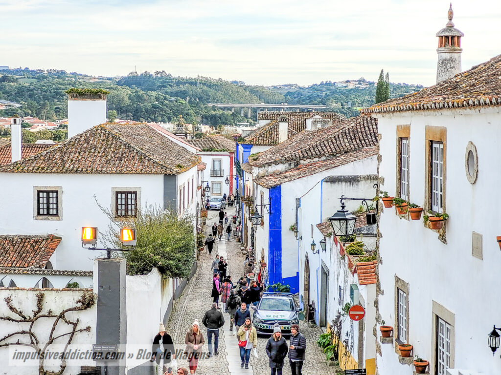 Rua Direita ao visitar Óbidos