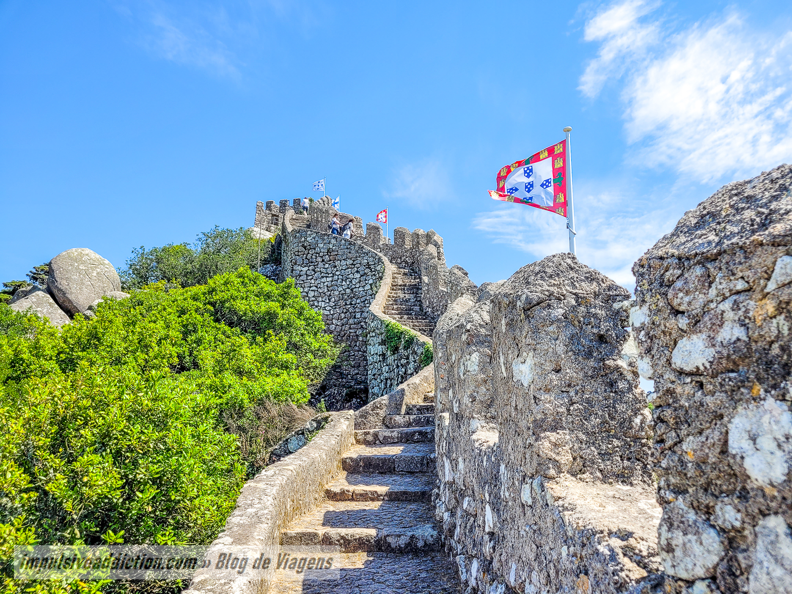 Castelo dos Mouros ao visitar Sintra
