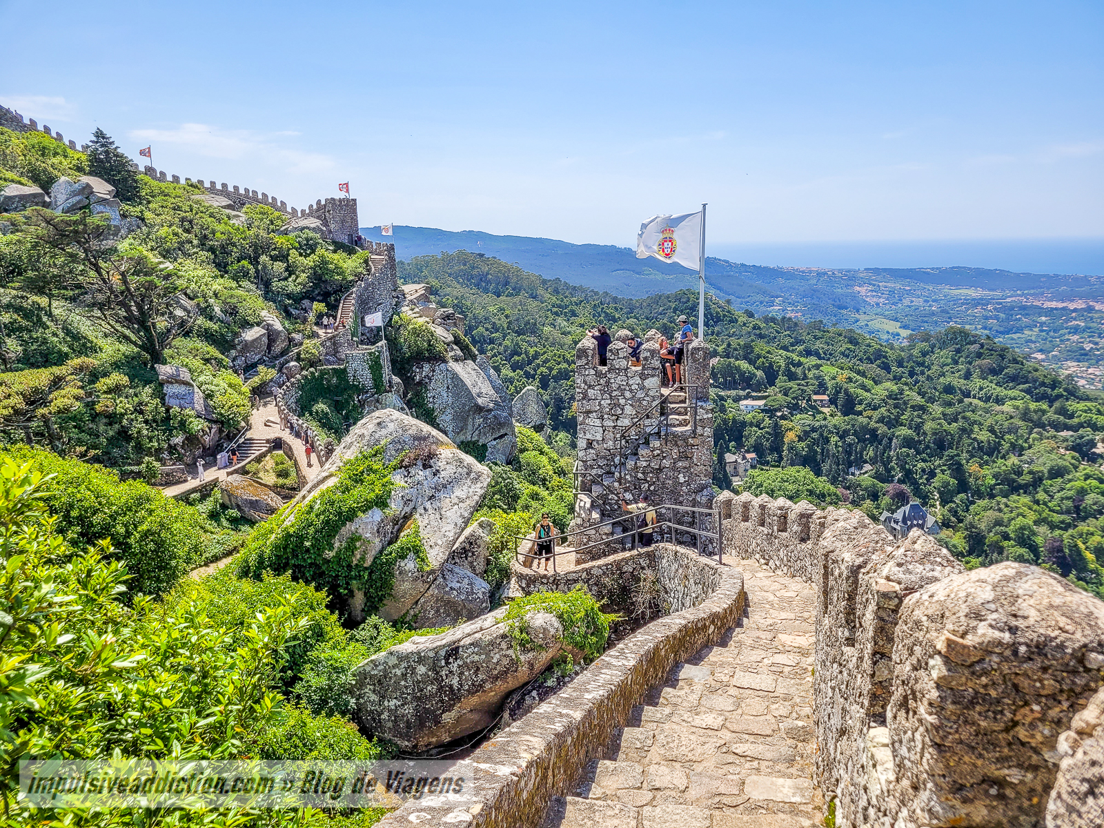 Castelo dos Mouros ao visitar Sintra