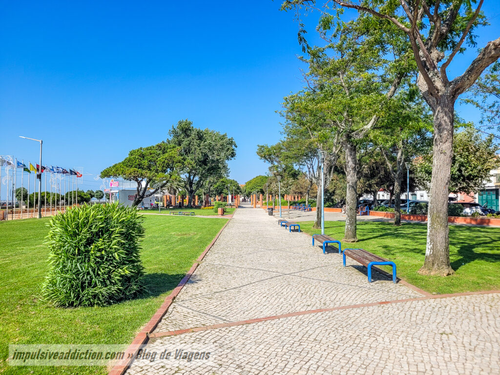 Jardim do Rossio ao visitar Alcochete