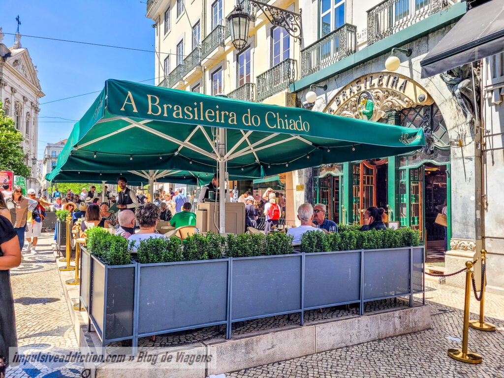 A Brasileira do Chiado, ao visitar Lisboa