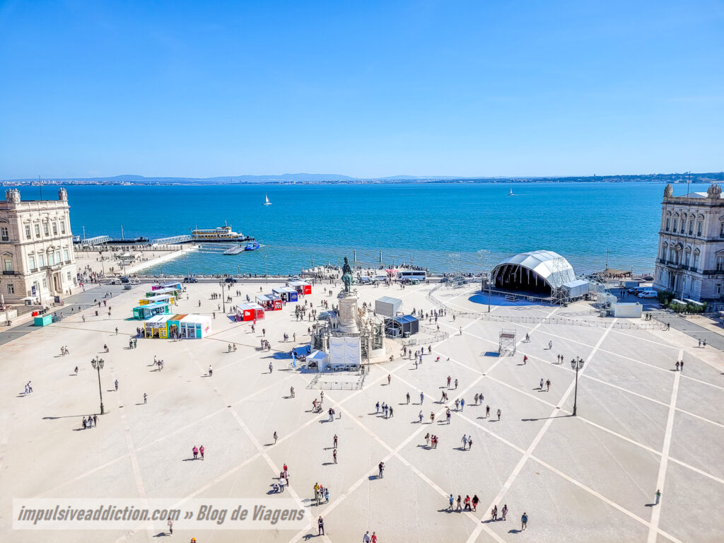 Praça do Comércio ao visitar Lisboa