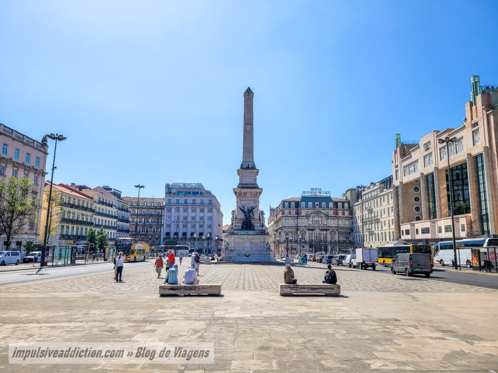 Largo dos Restauradores ao visitar Lisboa