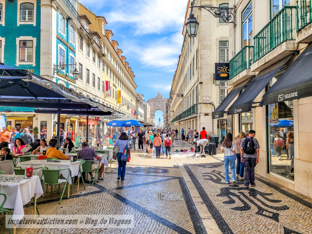 Rua Augusta ao visitar Lisboa