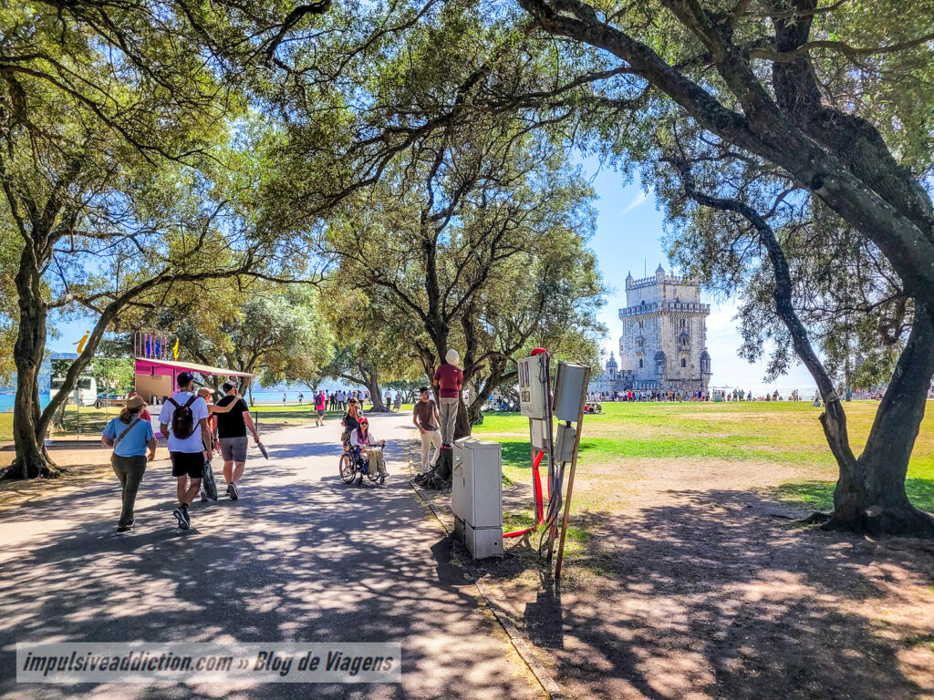 Torre de Belém ao visitar Lisboa