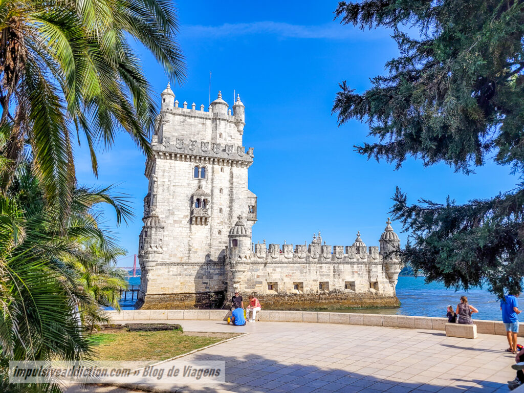 Torre de Belém ao visitar Lisboa