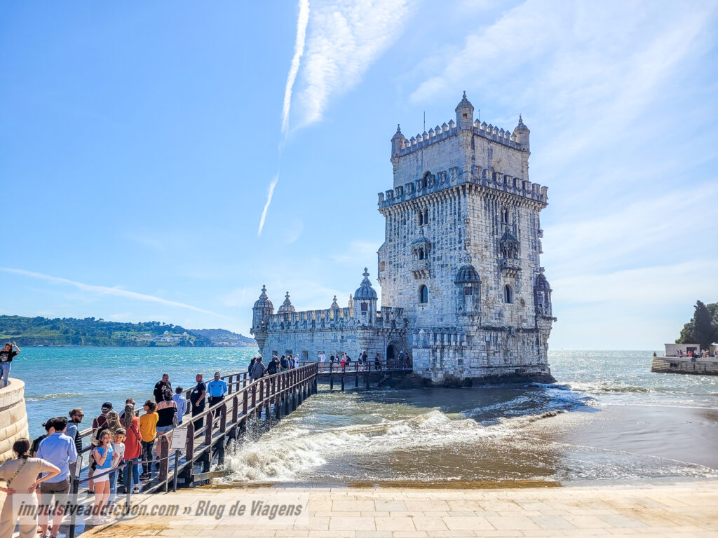 Torre de Belém ao visitar Lisboa