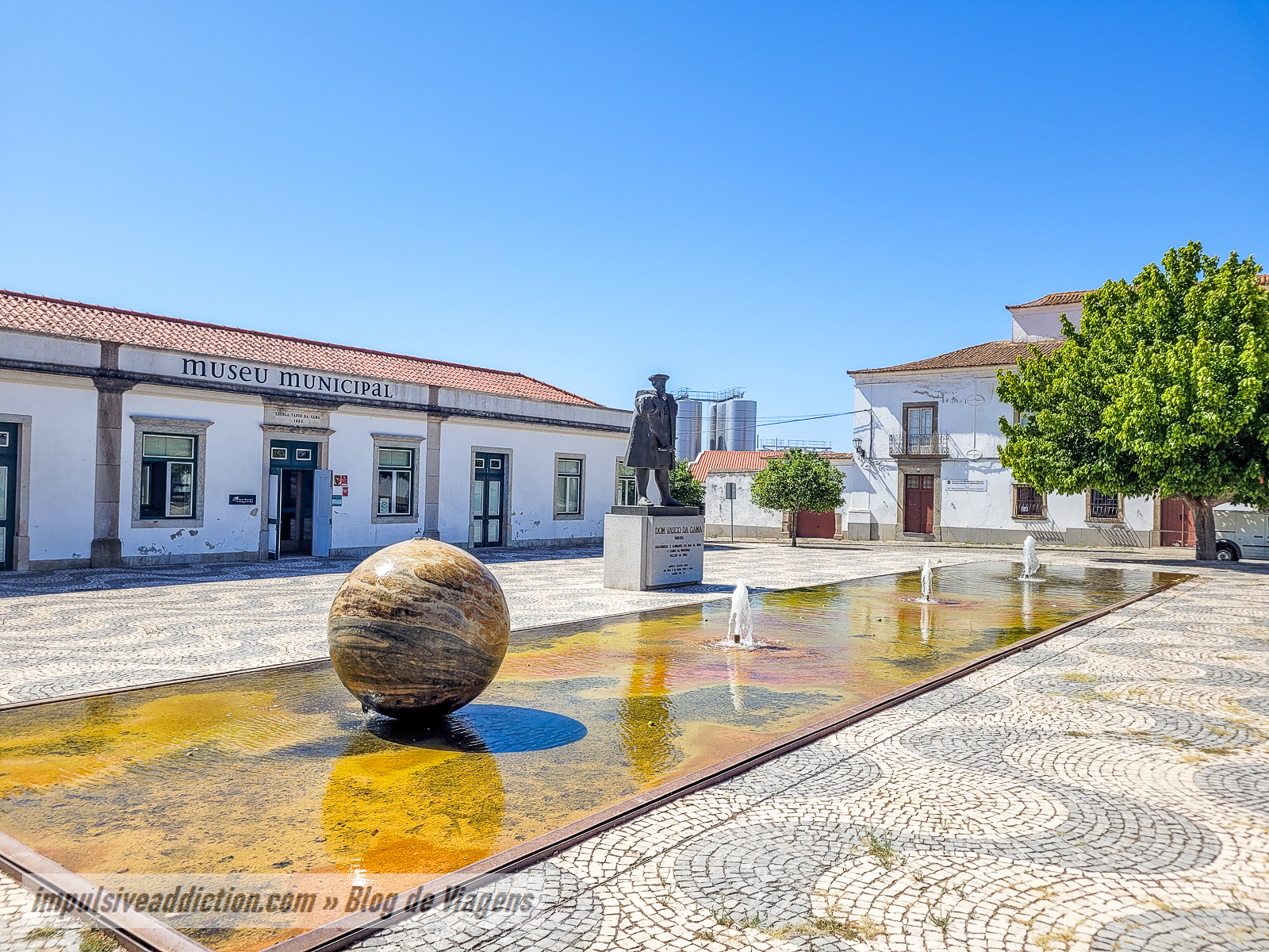 Praça Vasco da Gama na Vidigueira